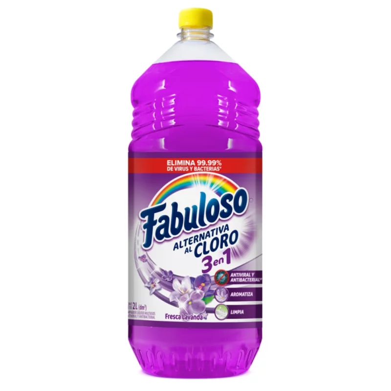 Limpia Pisos Fabuloso Alternativa al Cloro Fresca Lavanda 2 L