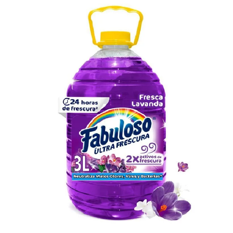 Limpia Pisos Fabuloso Antibacterial Lavanda 3L