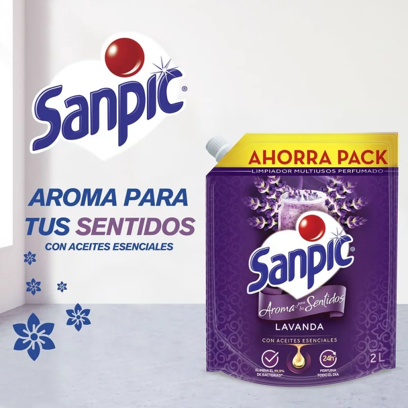 Limpia Pisos Sanpic Lavanda Doy Pack x 2000 ml