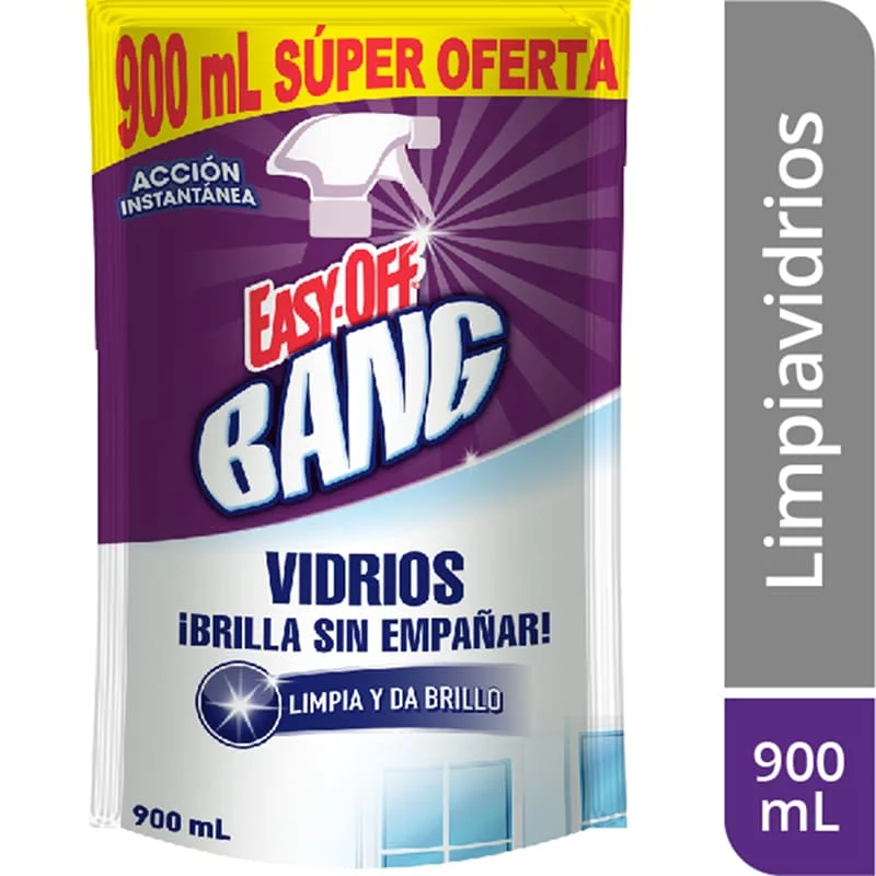Limpia Vidrios Easy Off Bang Cristal Regular 900 ml