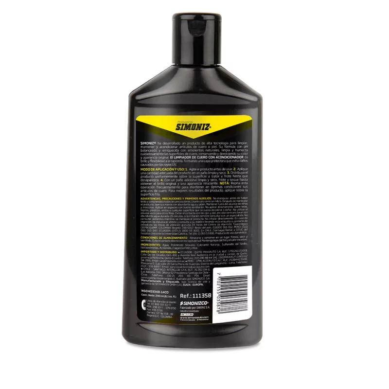 Limpiador De Cuero Simoniz Acondicionador x 240 ml