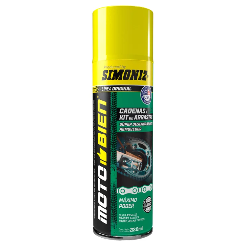 Limpiador Simoniz Motobien Cadenas Desengrasante 220 ml