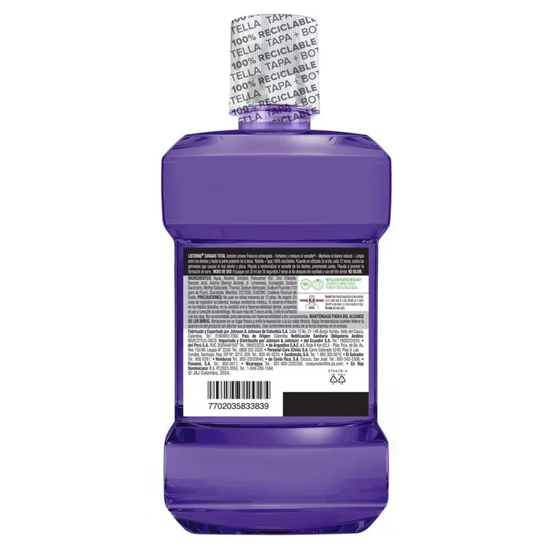 Listerine Cuidado Total x 500 ml