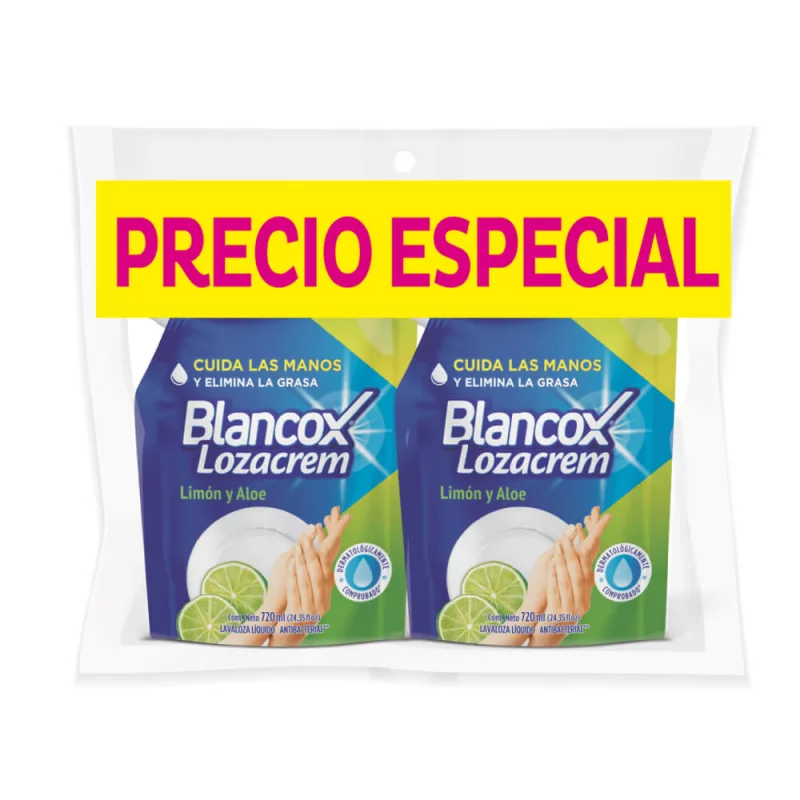 Lozacrem Líquido Blancox Doy Pack Limon 2 x 720 ml