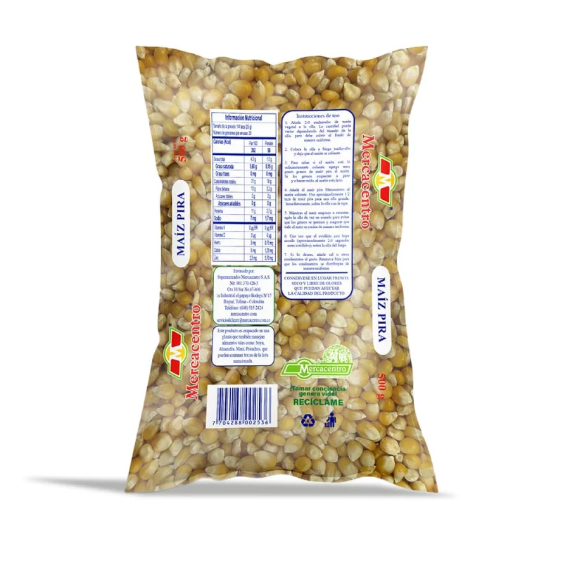 Maíz Pira Mercacentro 500 g