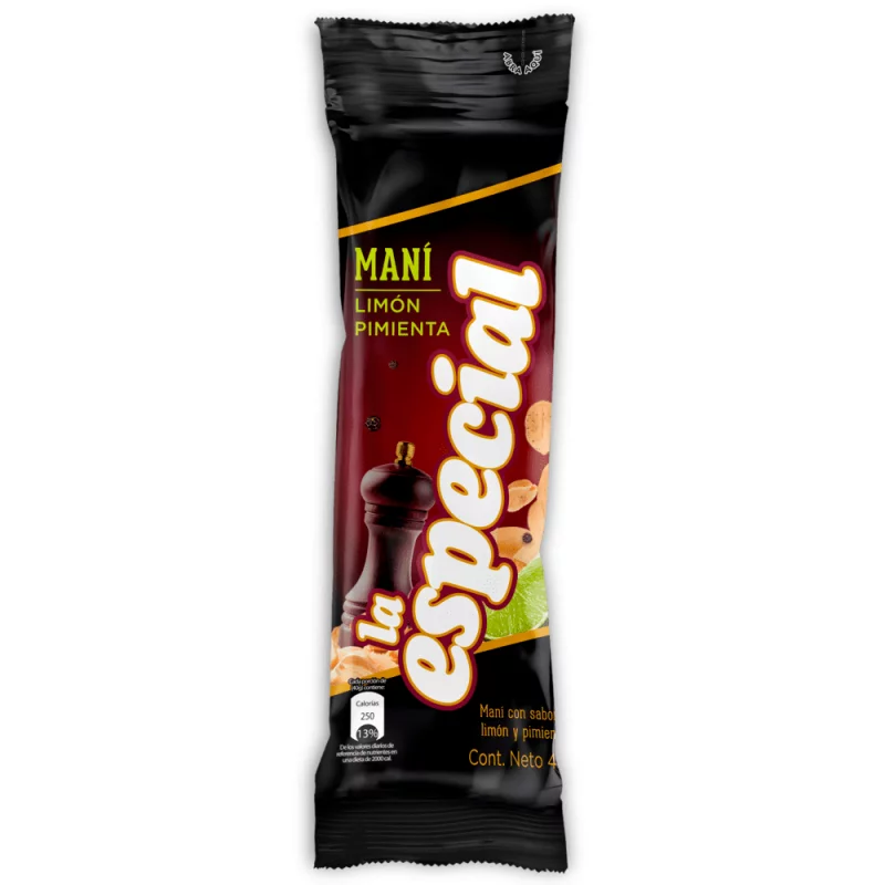 Maní La Especial Limón-Pimienta 40 g