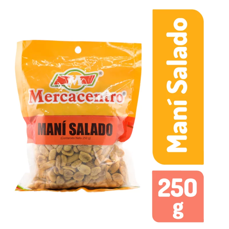 Mani Mercacentro 250 g Salado
