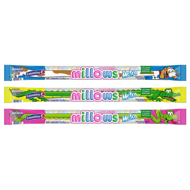 Masmelos Millows Colombina Metro 50 g