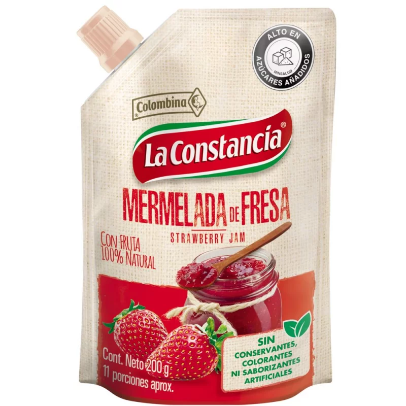 Mermelada La Constancia Fresa Doypack 200 g