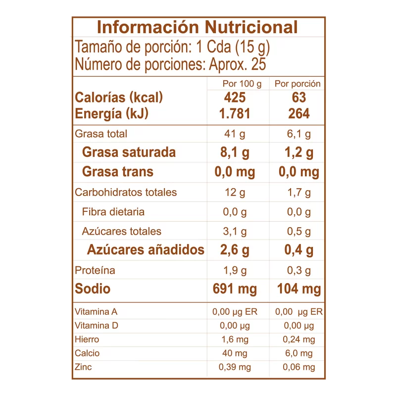 Mostaneza Ranchera La Constancia Doypack 380 g
