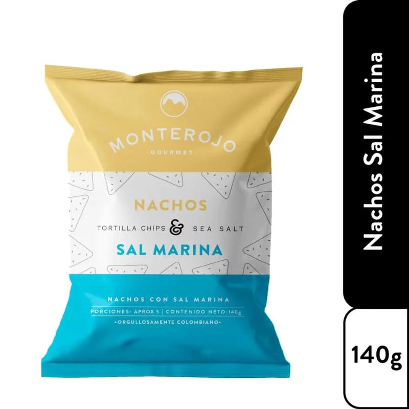 Nachos Monterojo Jose Cuervo Sal Marina x 140 g