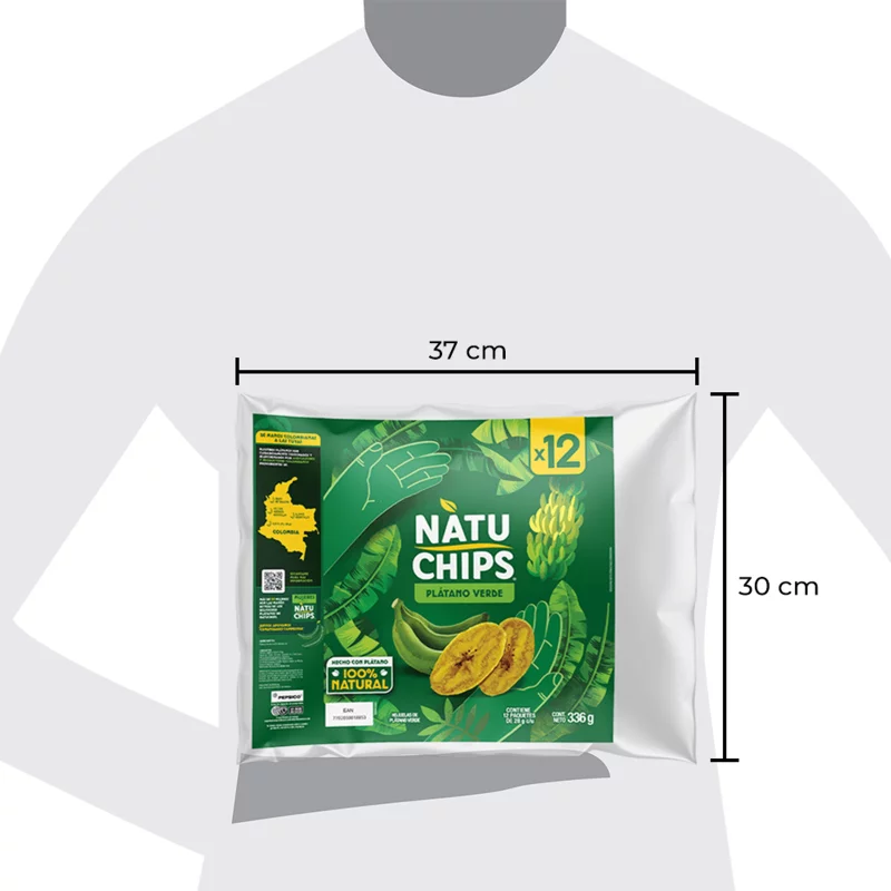 Natuchips Frito Lay X 12und Plátano Verde 336 g