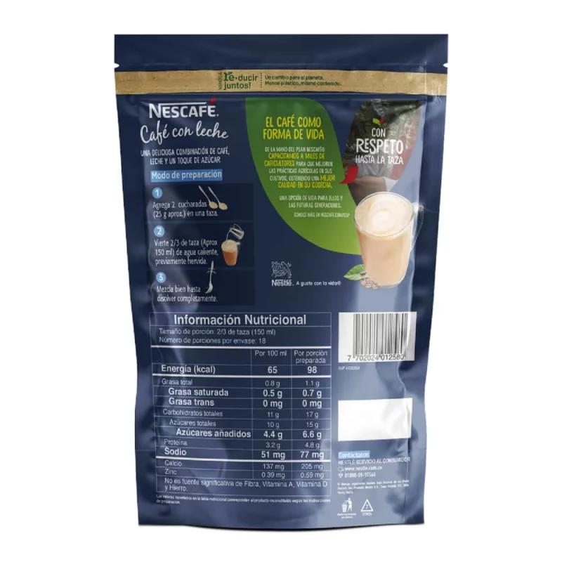 Nescafé  Leche Bolsa 450 g