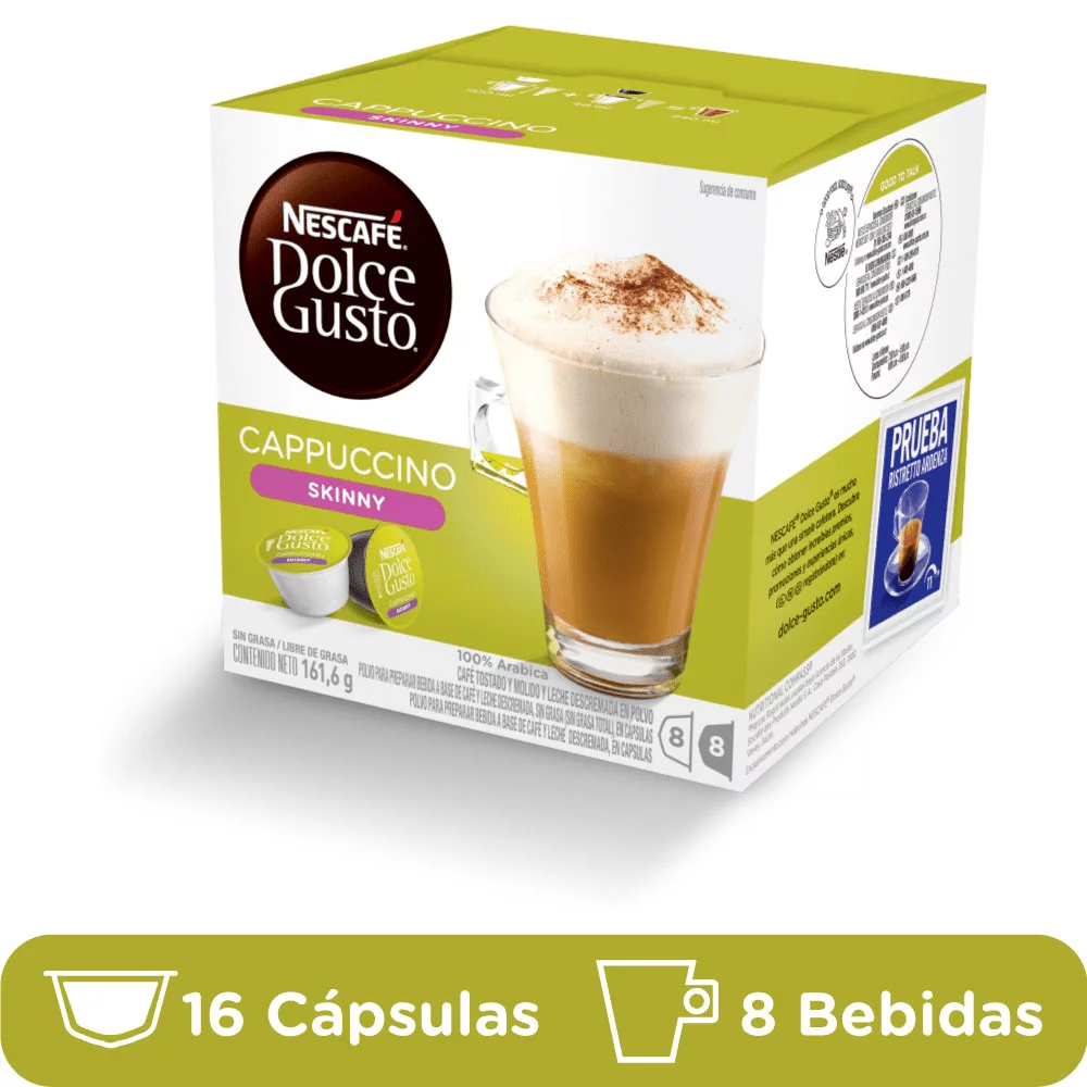 Ristora - Cápsulas de café Dolce Gusto, capuchino, sin azúcar añadido, 40  unidades