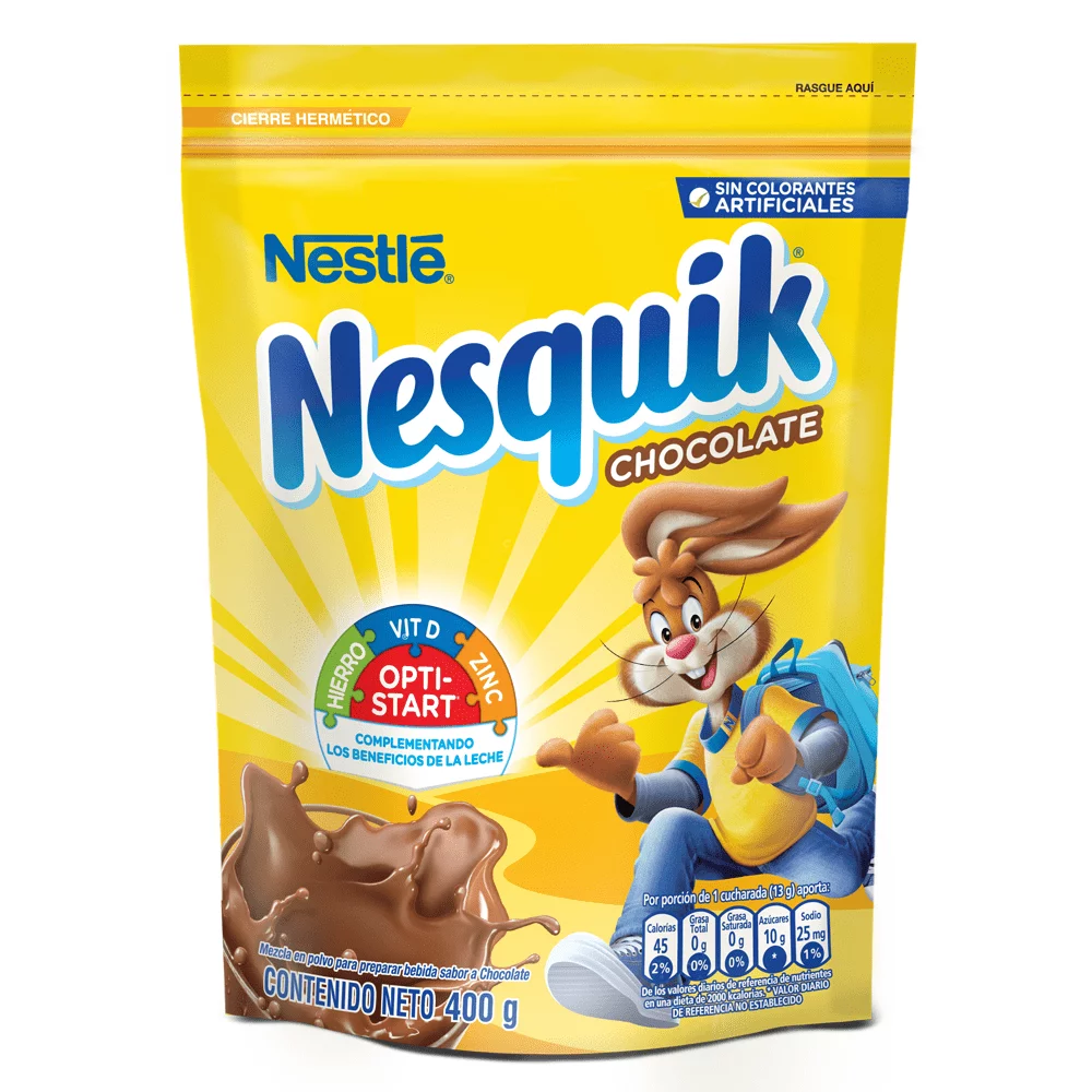 Alimento en polvo para preparar bebida Nestlé Nesquik opti-start