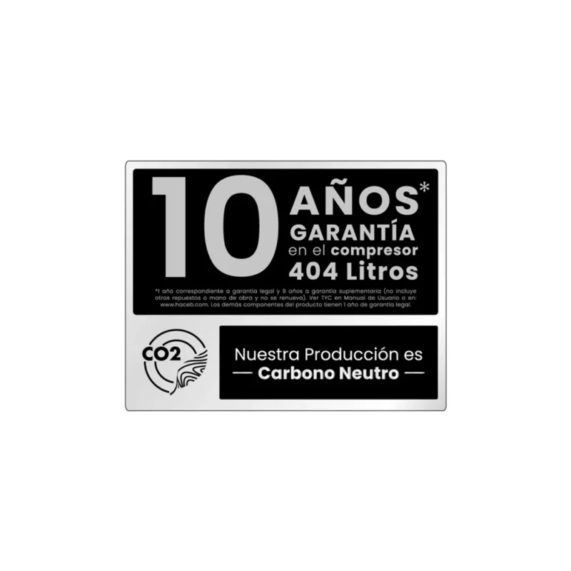 Nevera Haceb 391 Litros No Frost Plomo R2 NEVALC404SEDAMIPLOMOR2