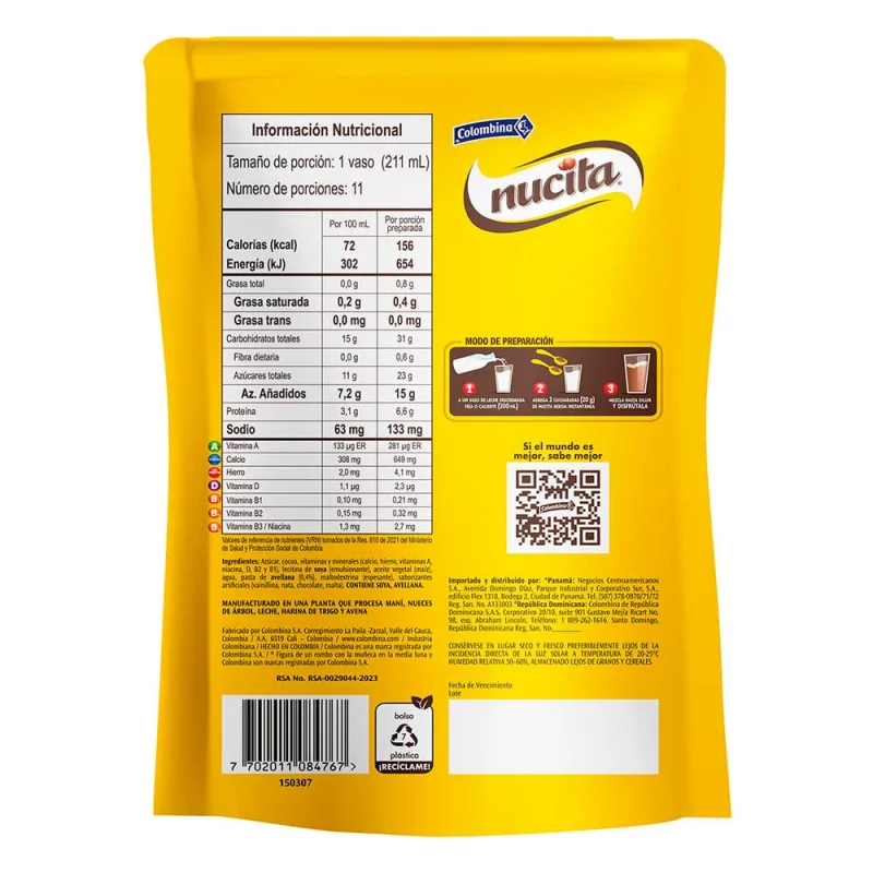 Nucita Achocolatada Pague 200 g - Lleve 220 g