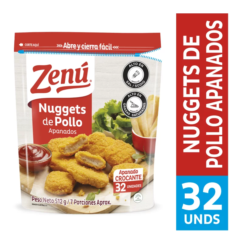 Nuggets Zenu Pollo Apanado x 512g