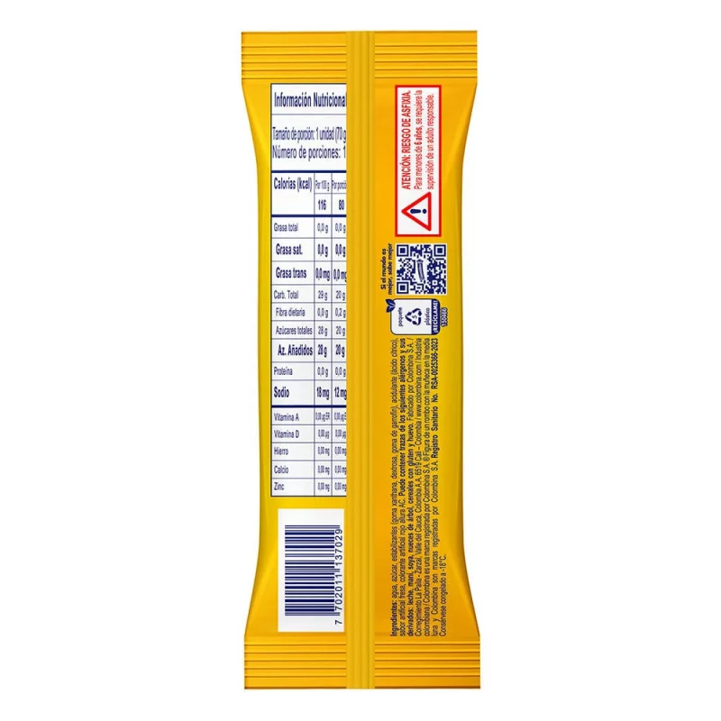 Paleta Colombina Chupileta Lengua Fresa x 70 g