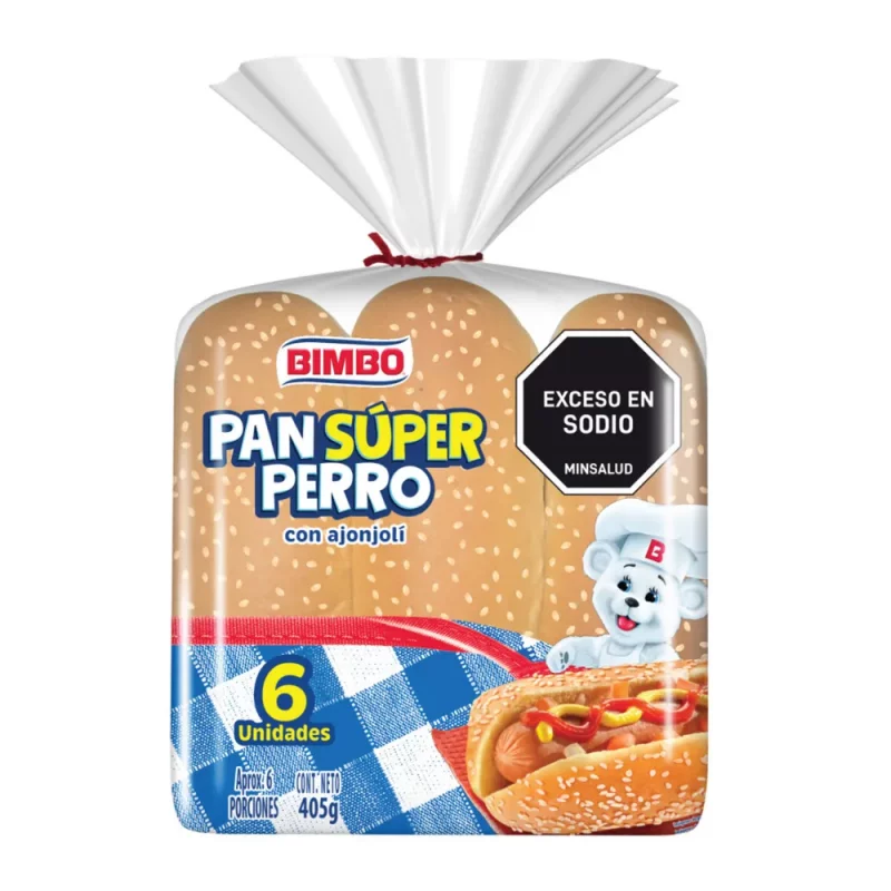Pan Bimbo Súper Perro X 6 und 405 g