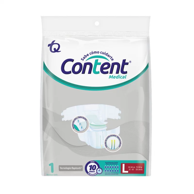 Pañal Content Medical Talla L x und