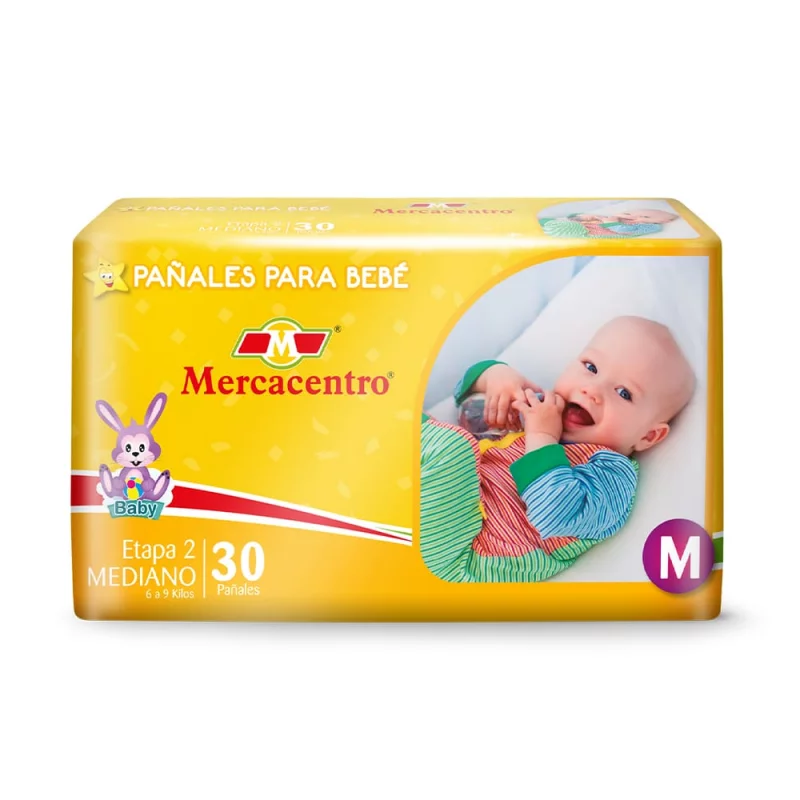 Pañal Mercacentro x 30 und Mediano