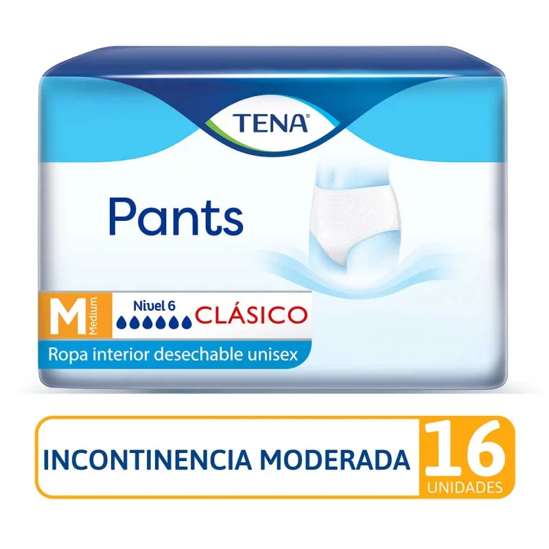 Pañal Tena Pants Clasico x 16 und Medium