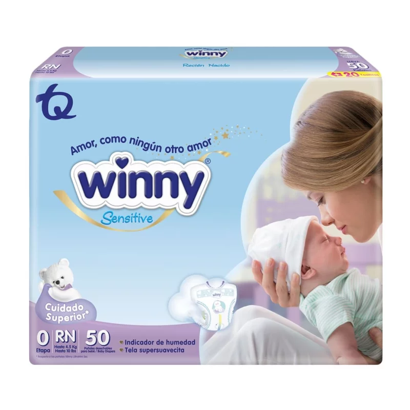 Pañal Winny Gold Etapa 0 - 50 und Gratis 20 Toallas