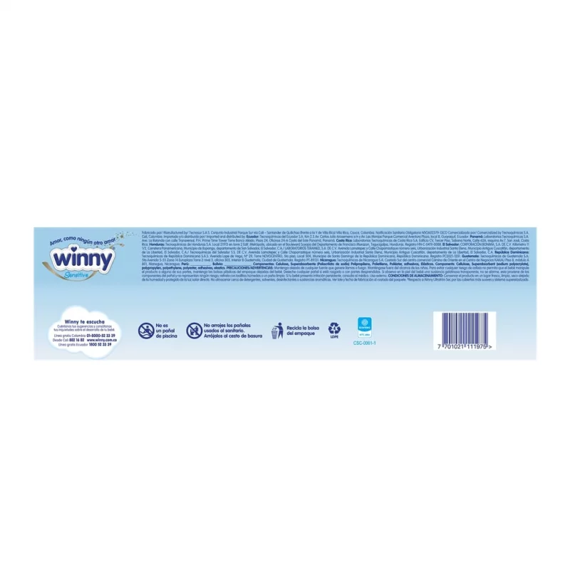 Pañal Winny Gold Etapa 0 - 50 und Gratis 20 Toallas