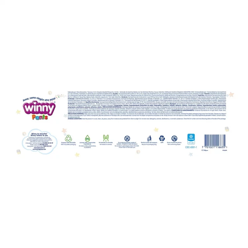 Pañal Winny Pants Etapa 4 - 30 und