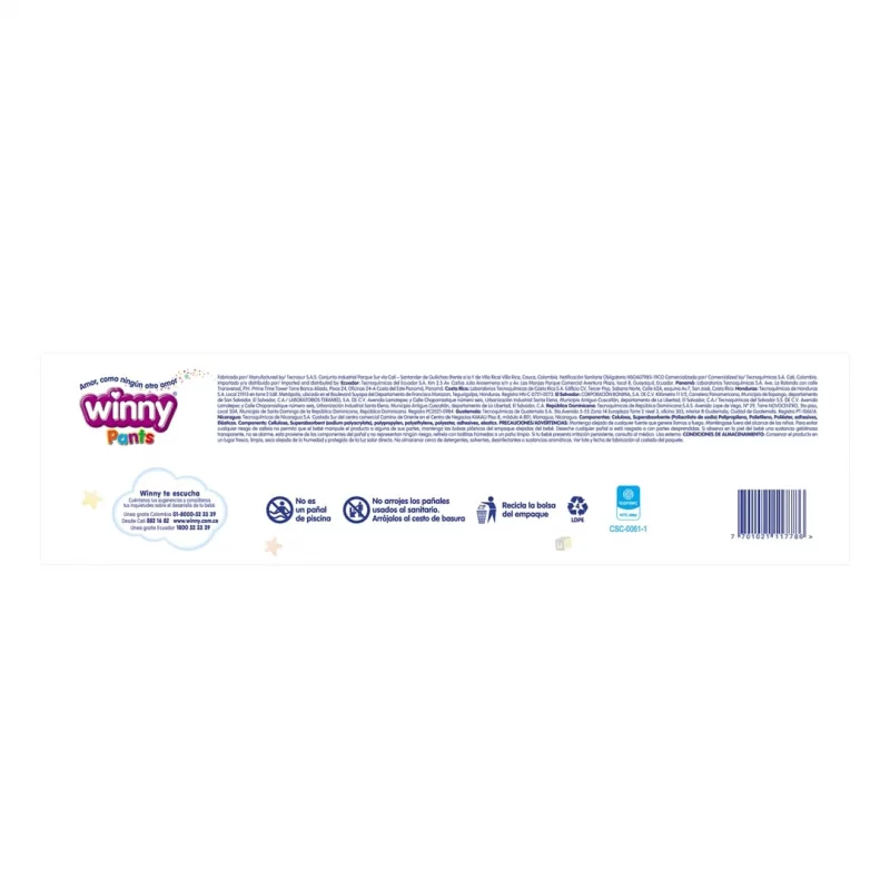 Pañal Winny Pants Etapa 4 - 50 und