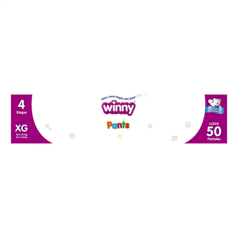 Pañal Winny Pants Etapa 4 - 50 und