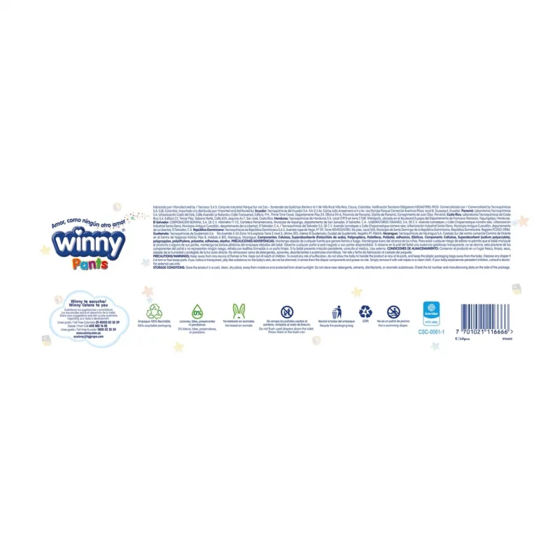 Pañal Winny Pants Etapa 5 - 30 und