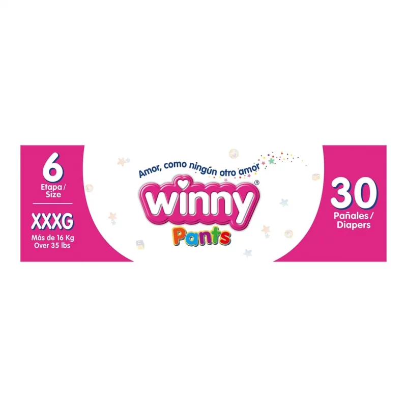 Pañal Winny Pants Etapa 6 x 30 und