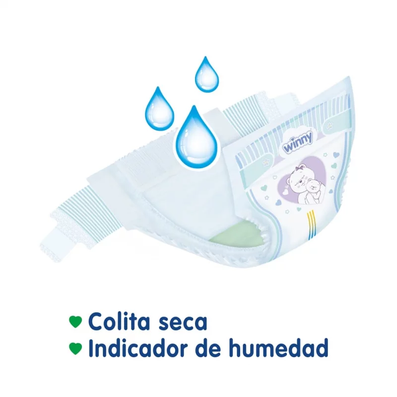 Pañal Winny Sec Etapa 1 Por 50 und + Toalla Aloe x 20 und