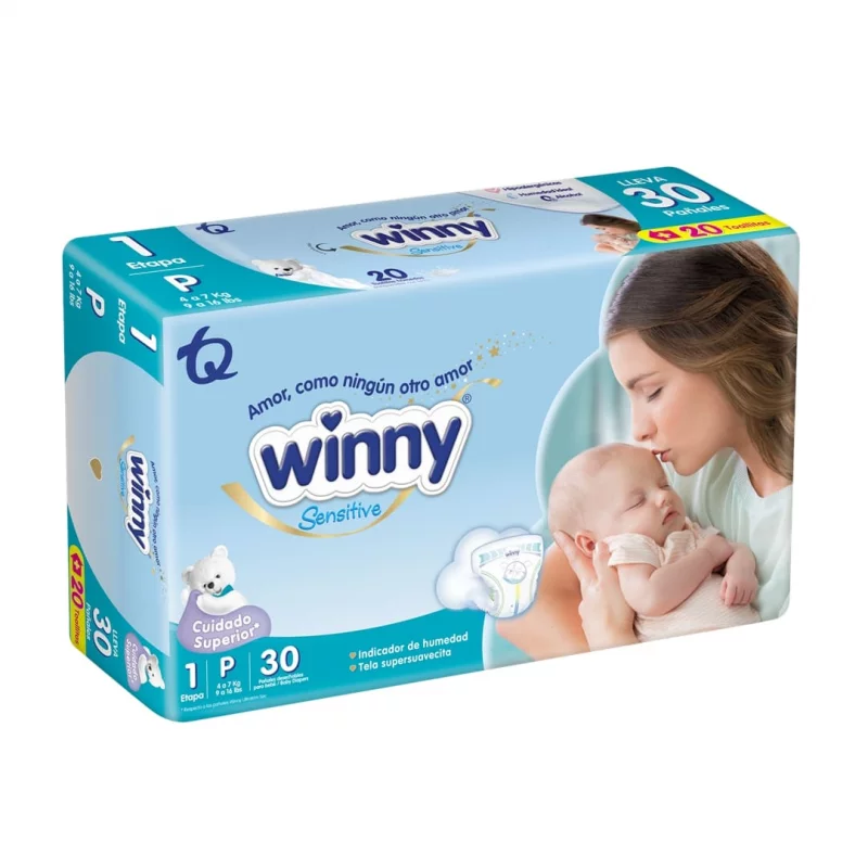Pañal Winny Sensitiveet Etapa 1 x 30