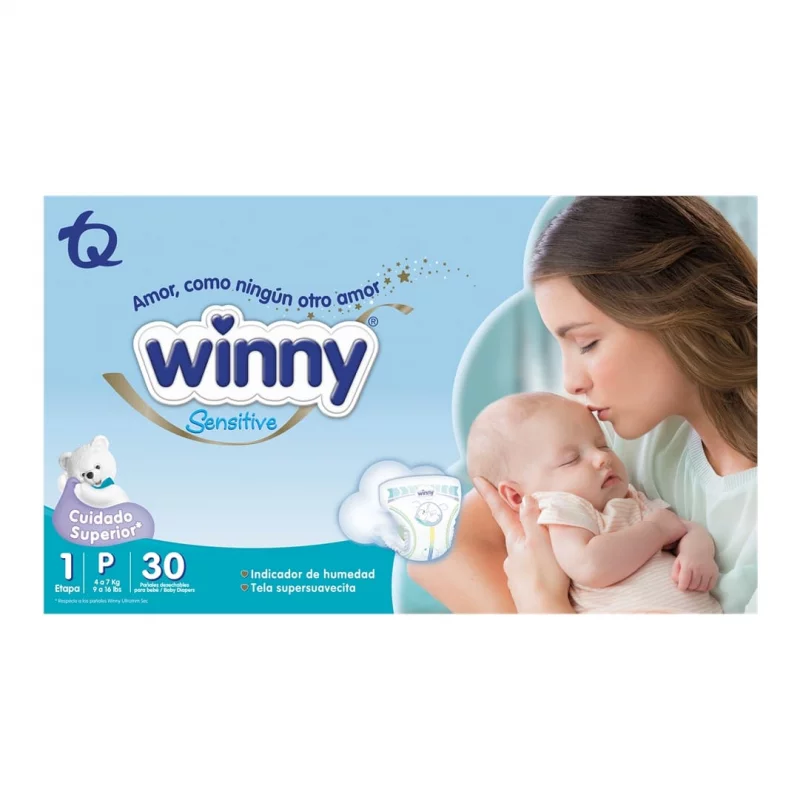 Pañal Winny Sensitiveet Etapa 1 x 30
