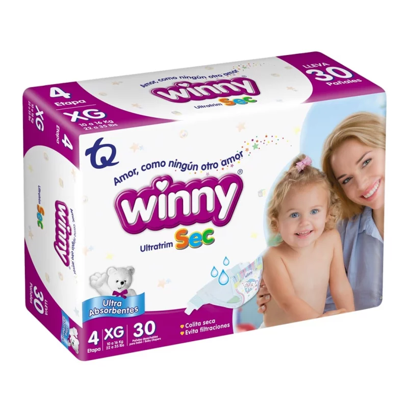Pañal Winny Ultratrim Sec Etapa 4 - 30 und