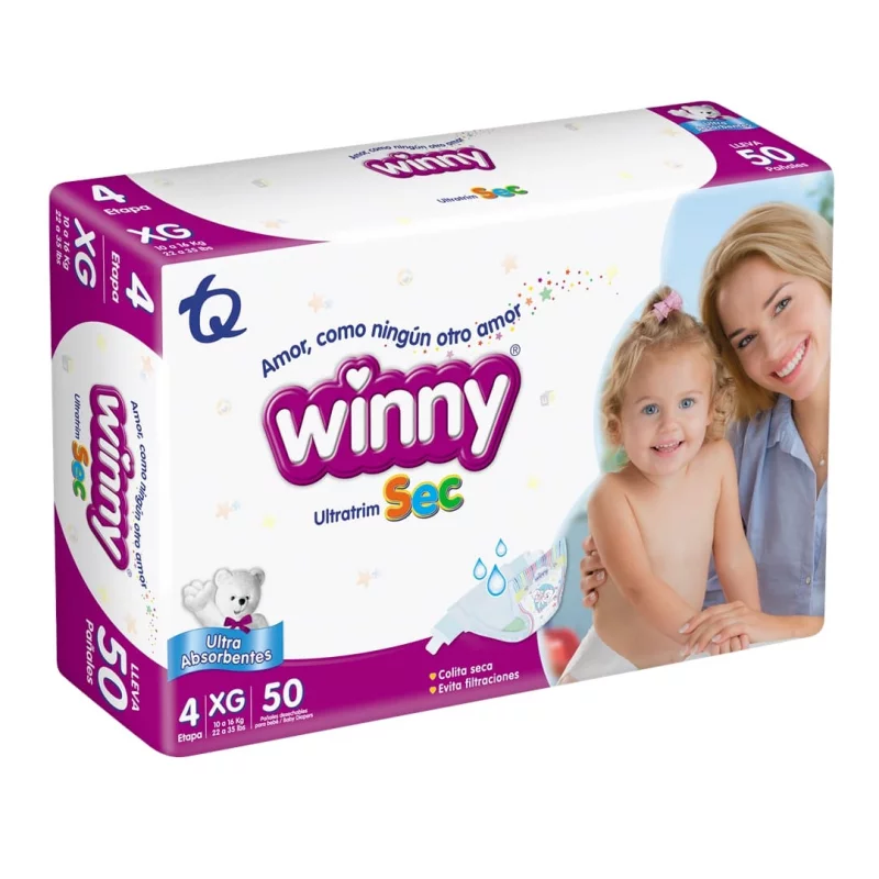 Pañal Winny Ultratrim Sec Etapa 4 - 50 und