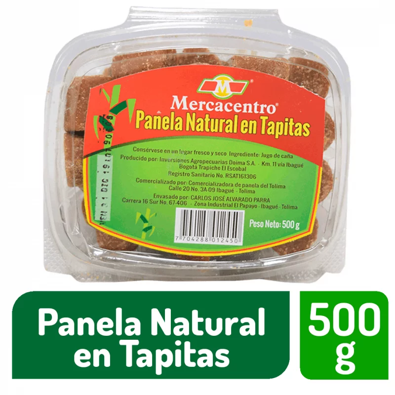 Panela Mercacentro Tapitas 500 g