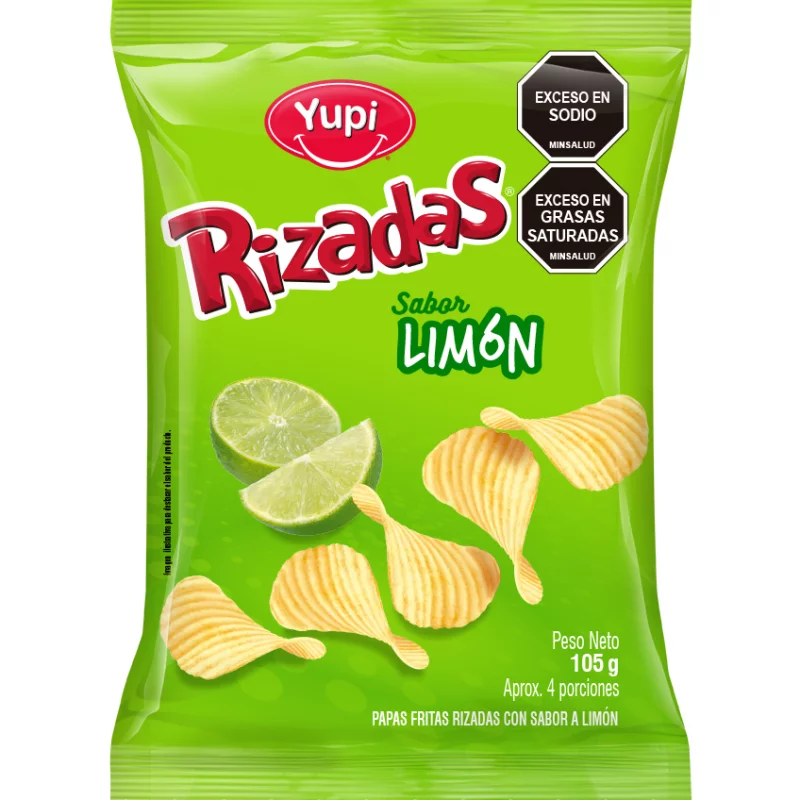 Papa Rizadas Familiar Limon x 105 g
