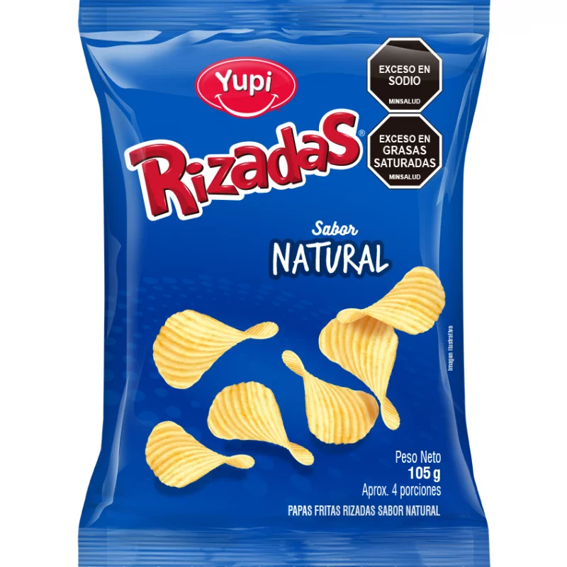 Papa Rizadas Familiar Natural x 105 g
