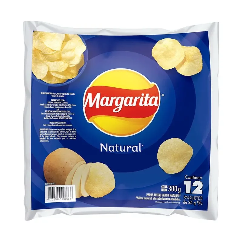 Papas Margarita Natural x 12 und 25 g