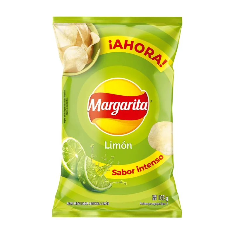 Papas Margarita Ondulada Limón 105 g