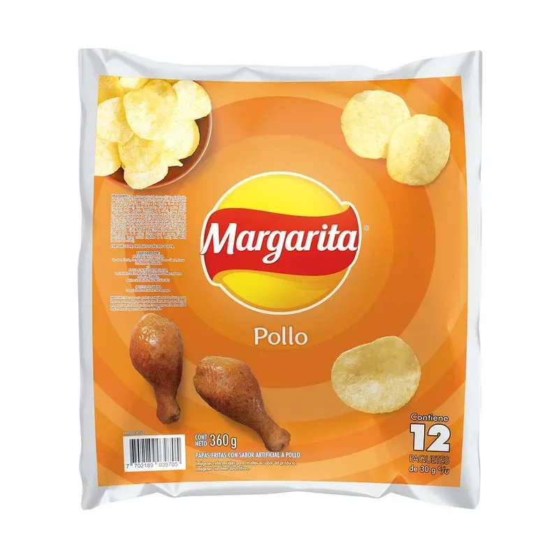 Papas Margarita Pollo x 12 und 25 g