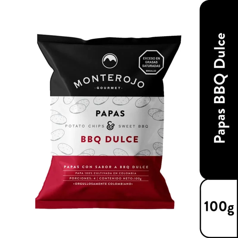 Papas Monterojo BBQ Dulce x 100 g