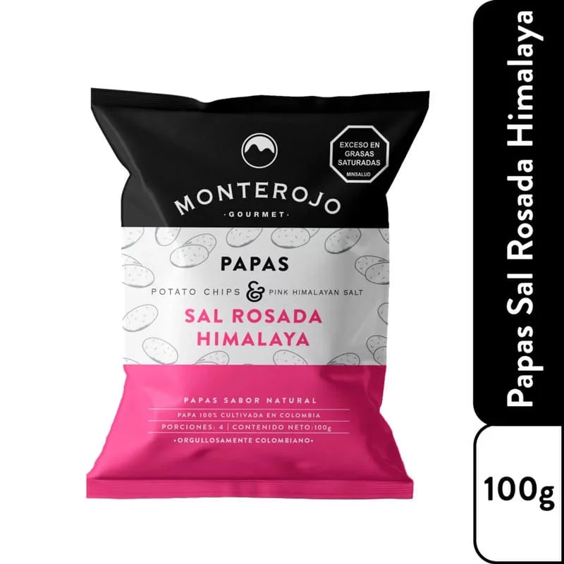 Papas Monterojo Sal Rosada x 100 g