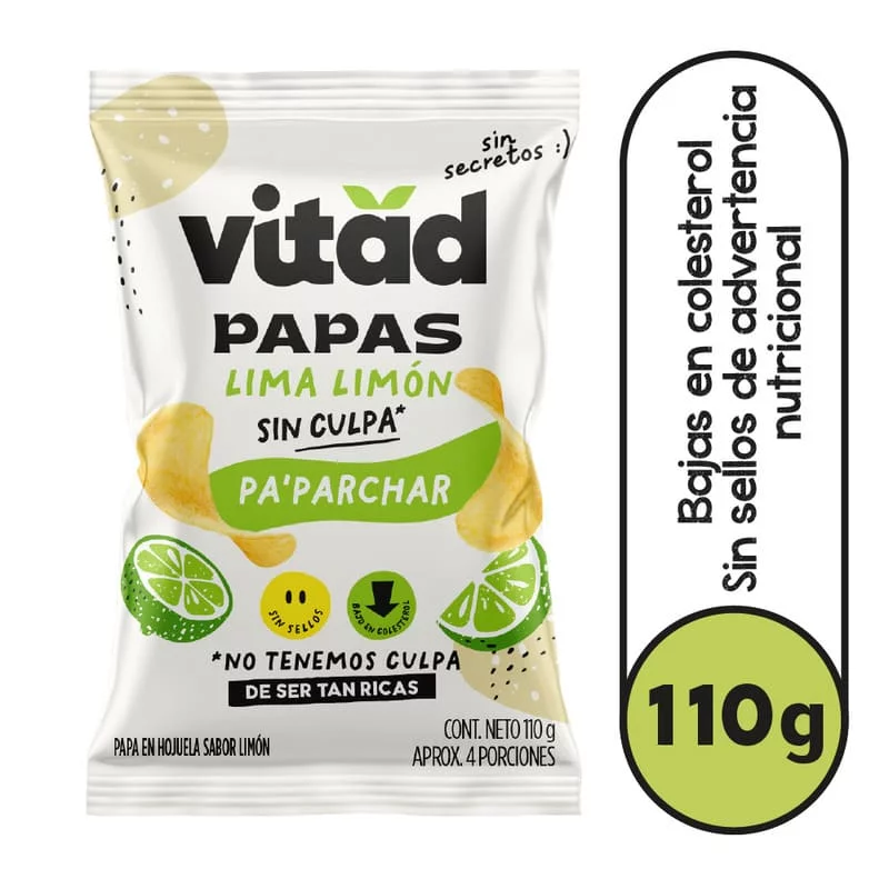 Papas Vitad Lima Limón x 110 g