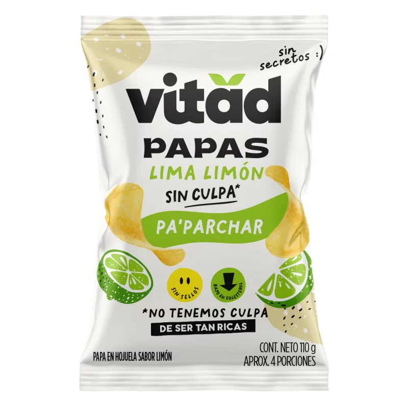 Papas Vitad Lima Limón x 110 g