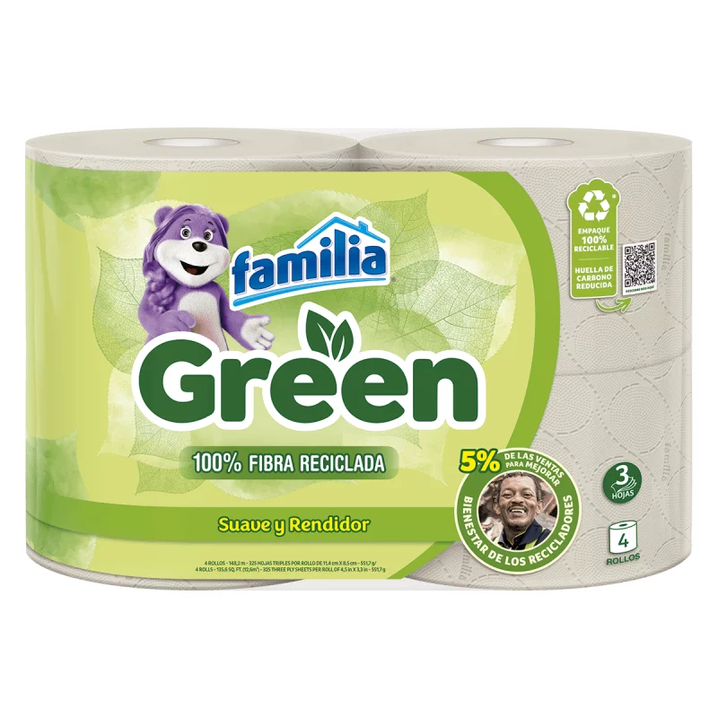 Papel Higiénico Familia Np green x 4 rollos